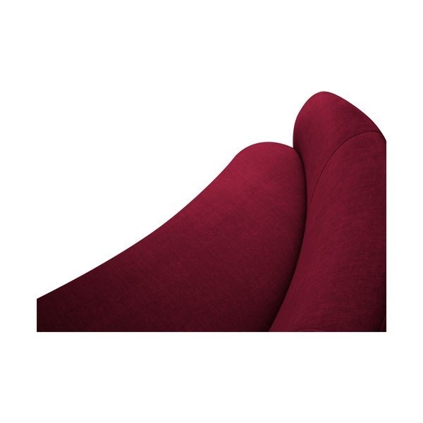 Асиметричен диван от бургундско кадифе , вдясно Debbie - Mazzini Sofas-image-4