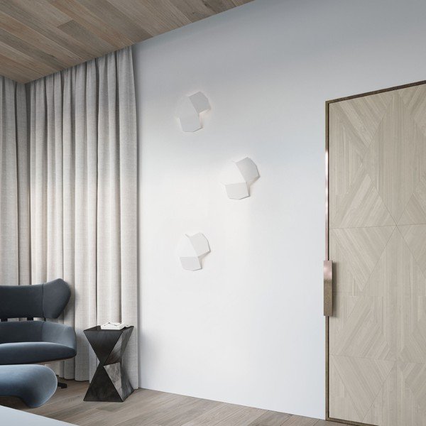 Бяла стенна лампа Hiru – Sollux-image-1