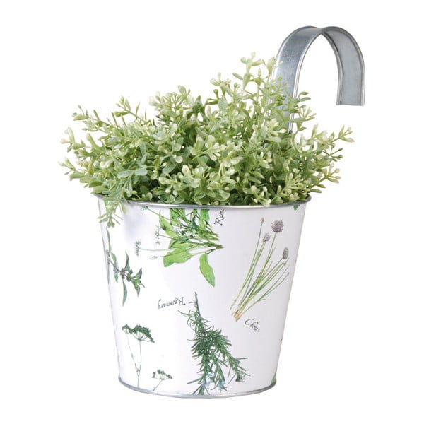 Závěsný plechový květináč Esschert Design Herbs