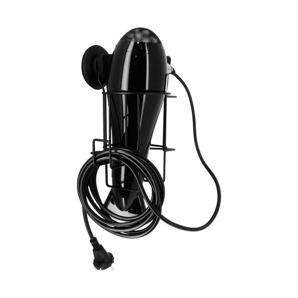 Стенен държач за сешоар Bestlock Black - Compactor-image-1