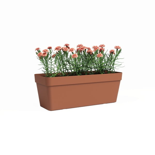 Самополиваща се саксия за цветя от рециклирана пластмаса 50 cm Capri – Artevasi-image-1