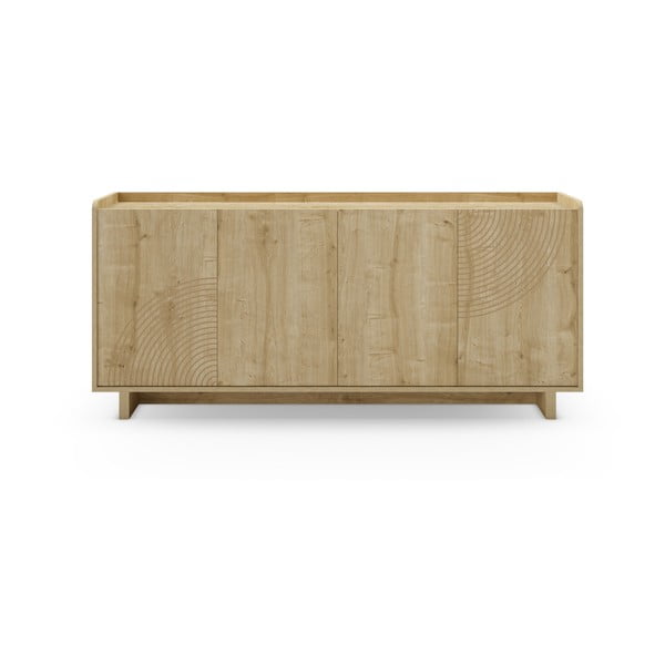 Скрин от дъбов декор  в естествен цвят 180x80x40 cm Daira – Marckeric