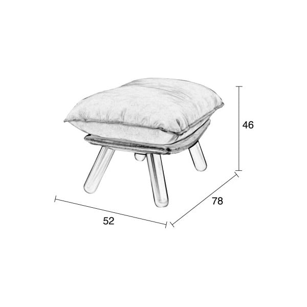 Табуретка за крака Lazy - Zuiver-image-1