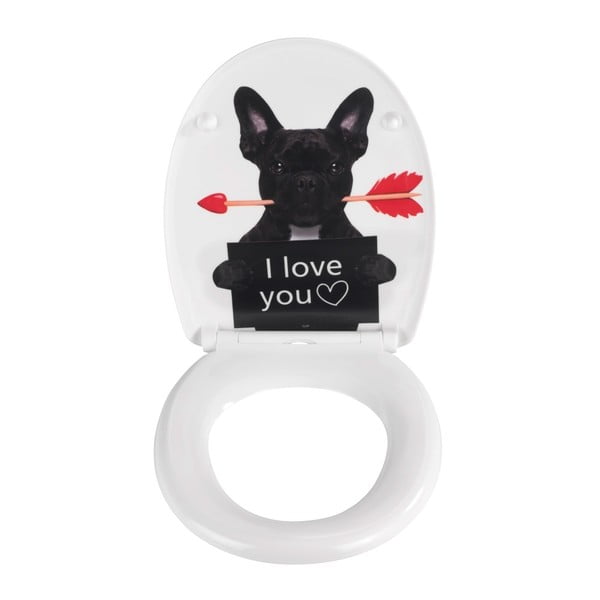 Тоалетна чиния с автоматично затваряне 37,5 x 41,5 см Guilty Dog – Wenko-image-1