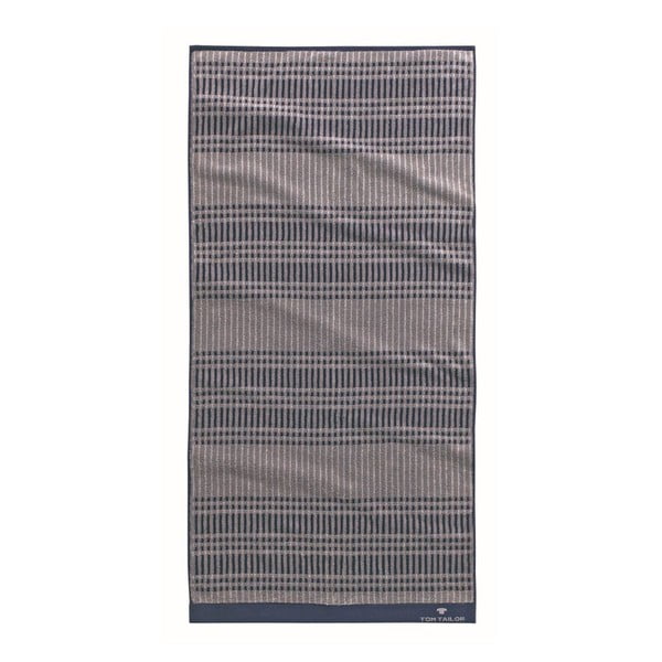 Ručník Tom Tailor Code Light Grey, 90x200 cm