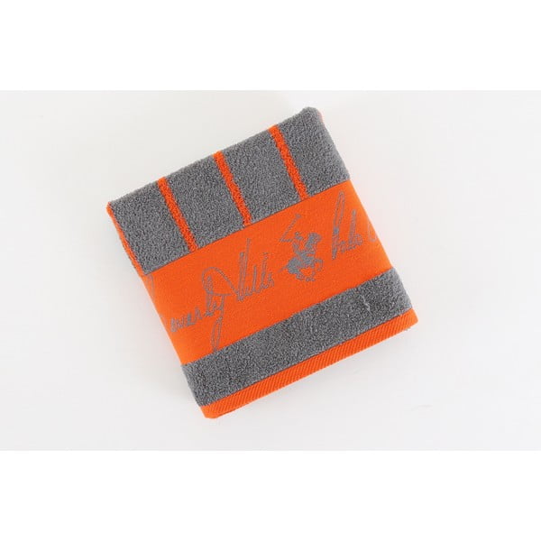 Bavlněný ručník BHPC 50x100 cm, oranžovo-šedý