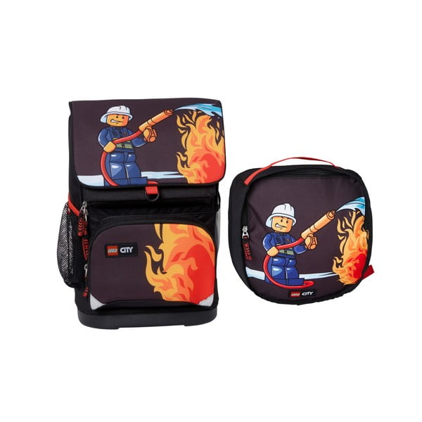 Malý školní batoh s taštičkou LEGO® City Fire