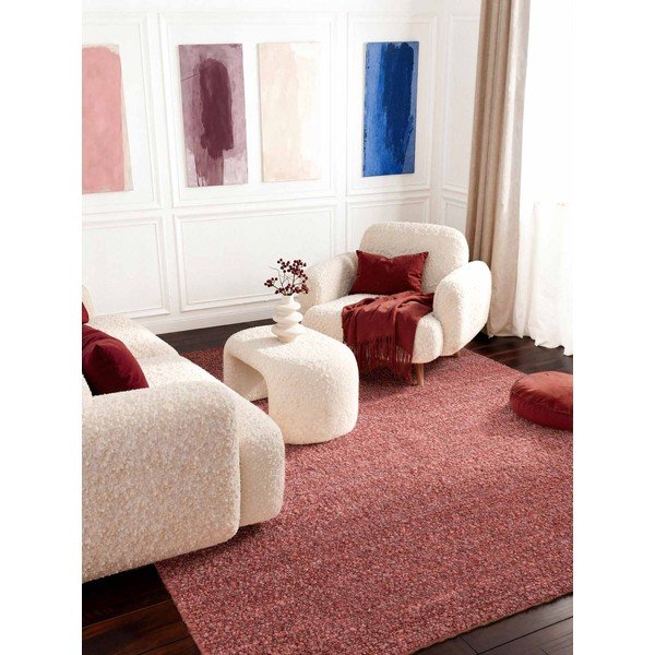 Тъмнорозов ръчно изработен килим от букле 120x170 cm Notting Hill Portobello – Ted Baker-image-2