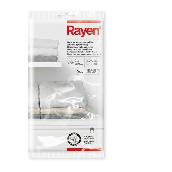 Пластмасови защитни опаковки за дрехи в комплект от 6 броя - Rayen