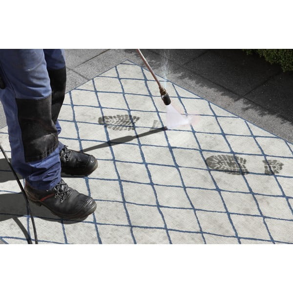 Синьо-кремав килим на открито , 120 x 170 cm Malaga - NORTHRUGS-image-1