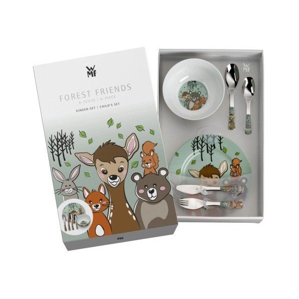 Порцеланов детски комплект за хранене 6 бр. Forest Friends – WMF-image-1