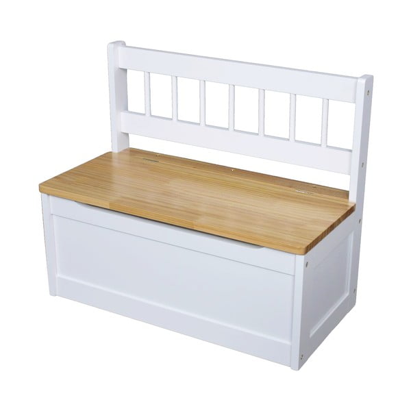 Бяла детска пейка – Deco Pleasure