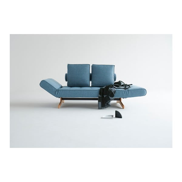 Светлосиня лежанка Innovation Ghia Chrome Mixed Dance Light Blue-image-3