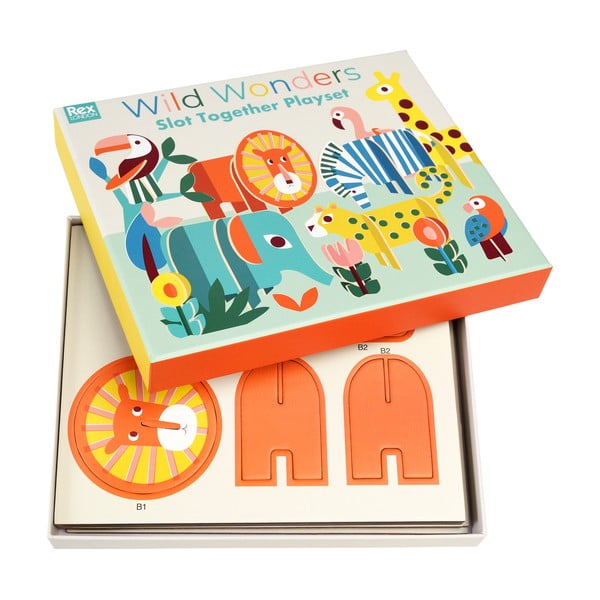 Дървена сгъваема игра Wild Wonders - Rex London-image-4