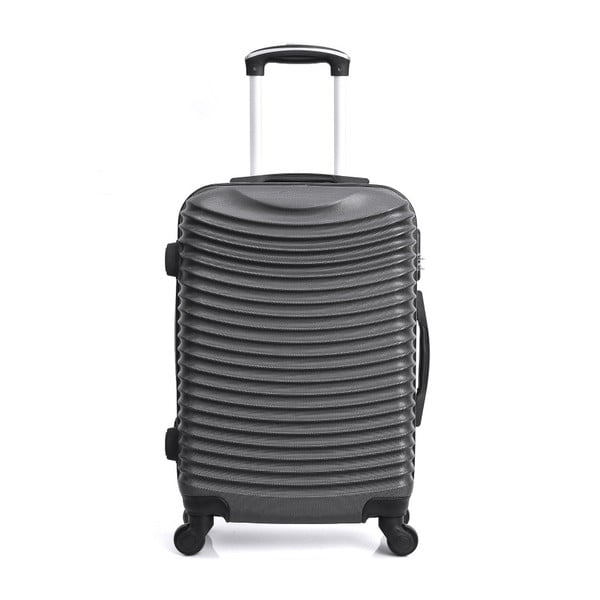 Tmavě šedý cestovní kufr na kolečkách Hero Etna, 36 l