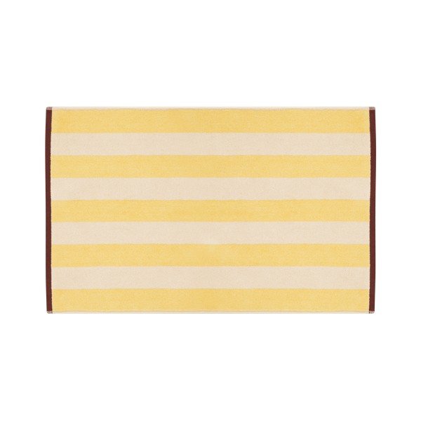 Жълт текстилен килим за баня 50x80 cm Gobo – noo.ma