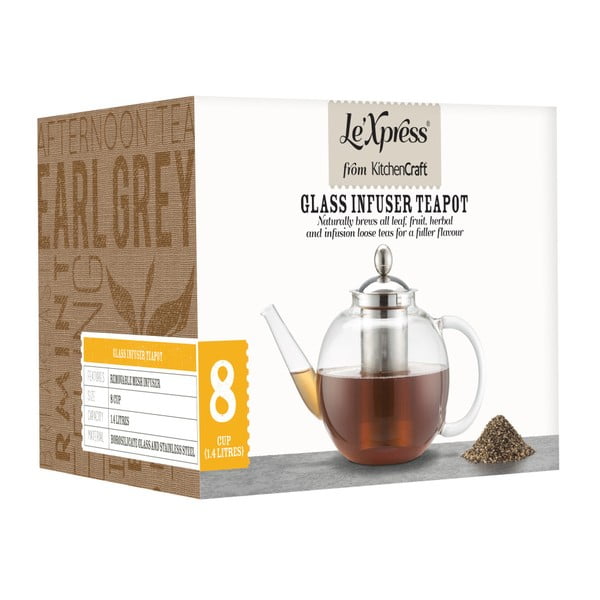 Čajová konvička s nerezovým sítkem Kitchen Craft, 1400 ml-image-2