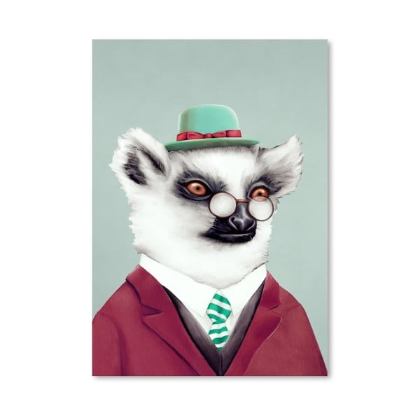 Plakát Lemur, 30x42 cm