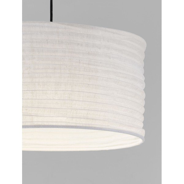 Бяло ленено висящо осветително тяло ø 38 cm Linnet – Nova Luce-image-4