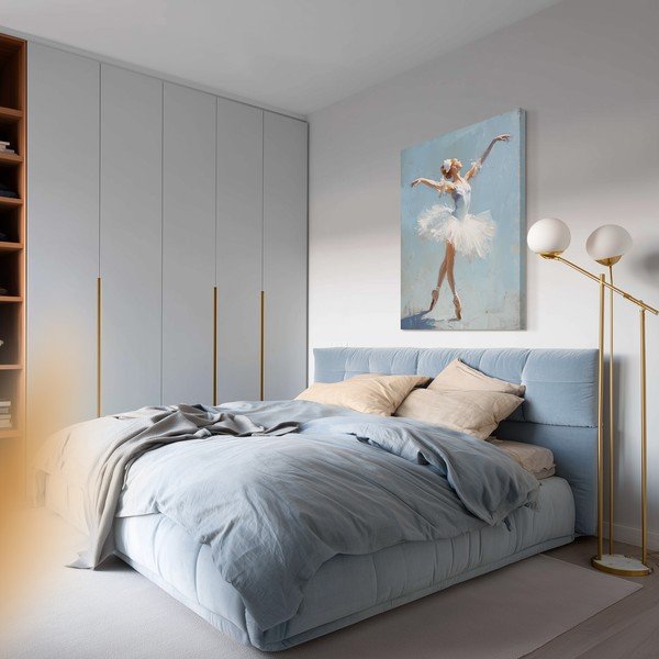 Картина с ръчно изрисувани елементи 70x100 cm Grace – Styler-image-1