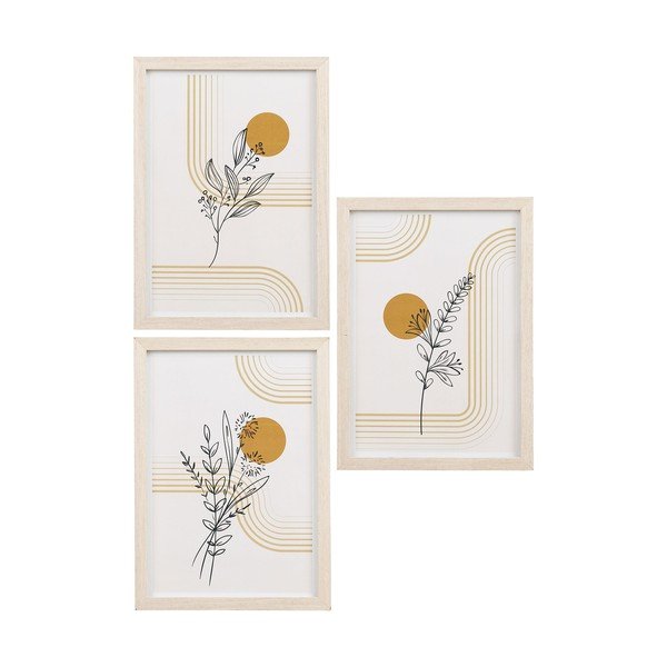 Рамка 3 бр. висяща в светло естествен цвят 21x30 cm Madison – House Nordic