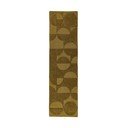 Тъмнозелена ръчно изработена вълнена пътека 60x230 cm Gigi – Flair Rugs