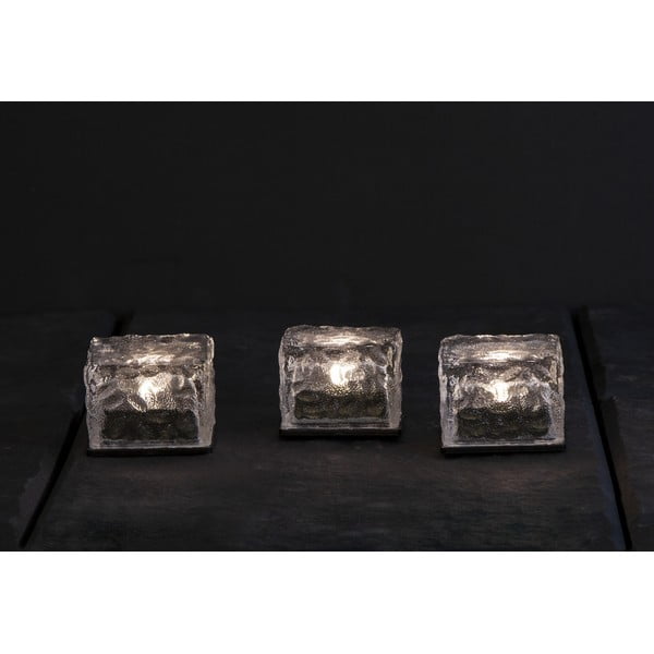 Комплект от 3 слънчеви свещи за открито Candle , височина 5,5 см Icecube - Star Trading