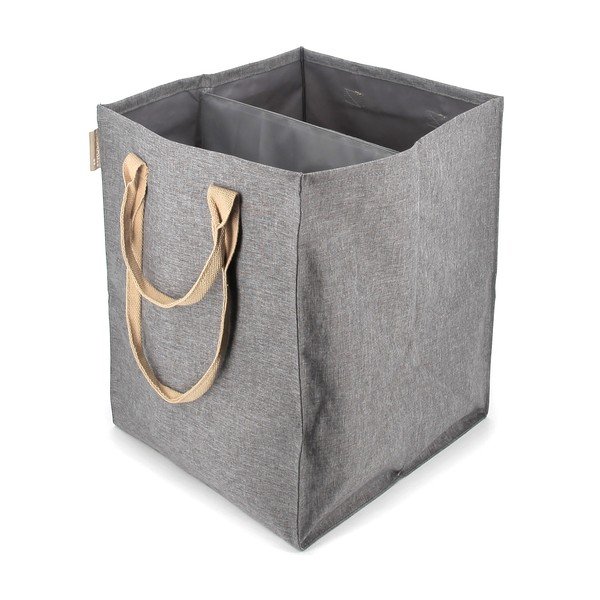 Сив текстилен кош за пране 71 l Laundry Hub Tweed duplo – Rolser
