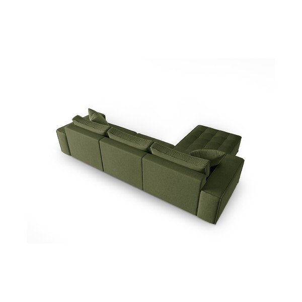 Зелен ъглов диван (ляв ъгъл) Mike - Micadoni Home-image-4