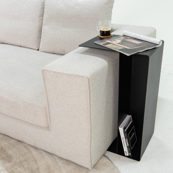 Стоманена странична масичка 40x30 cm Slide High – Spinder Design-image-1