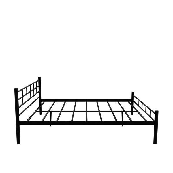 Черно метално двойно легло с включена подматрачна рамка 160x200 cm K70 – Kalune Design-image-3