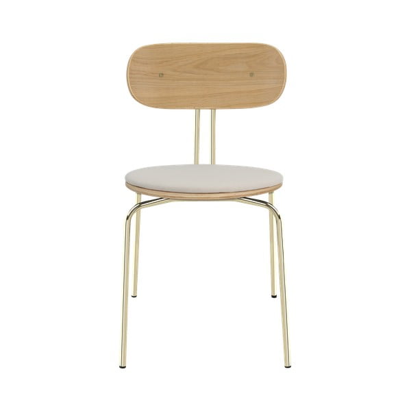 Трапезни столове в кремаво и златисто Curious - UMAGE-image-2