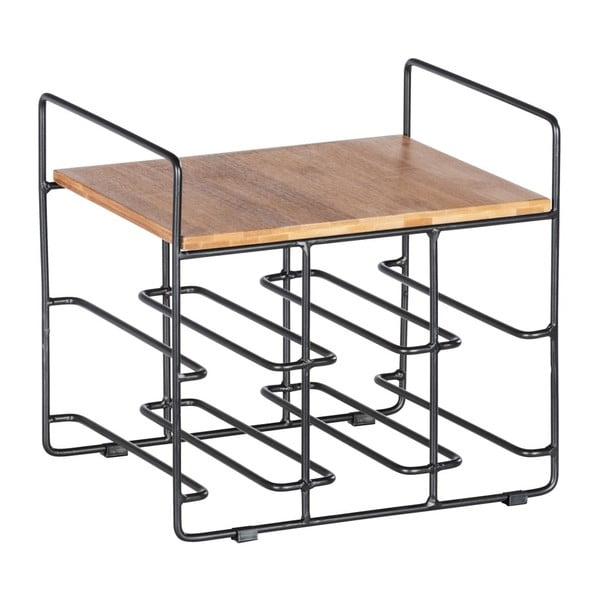 Стойка за 6 бутилки вино с бамбуков рафт Loft - Wenko-image-2