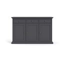 Сив нисък скрин 144x92 cm Paris – Tvilum