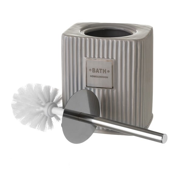 Сива керамична четка за тоалетна Griso - Casa Selección-image-2