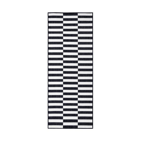 Черно-бял пътека 80x200 cm Viela – Hanse Home