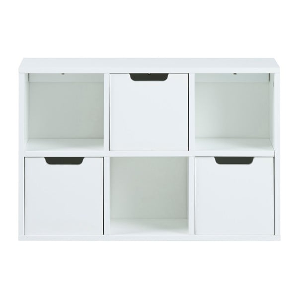 Бял стенен шкаф за книги 58x39 cm Mitra - Actona