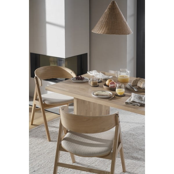 Трапезни столове в комплект от 2 броя в естествен цвят Waterton - Rowico-image-1