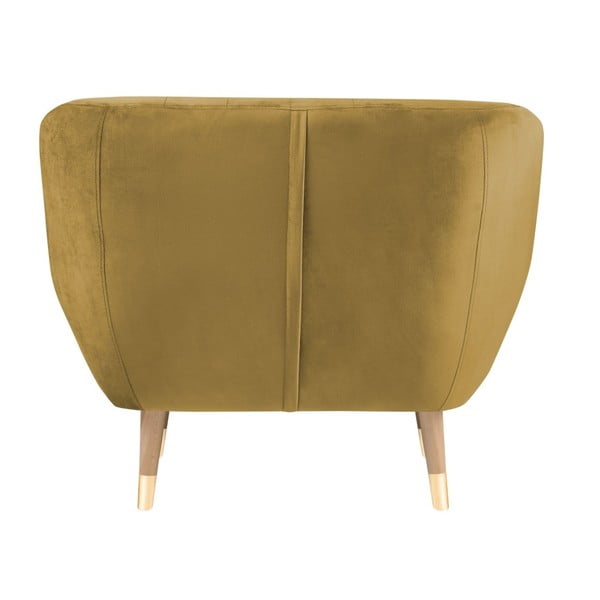 Кресло от златисто кадифе Benito - Mazzini Sofas-image-4