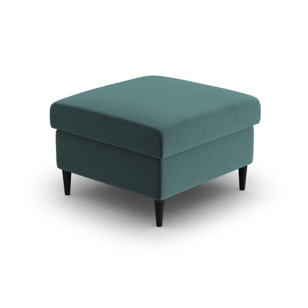 Кадифена табуретка  в петролен цвят Kyoto – Cosmopolitan Design-image-2