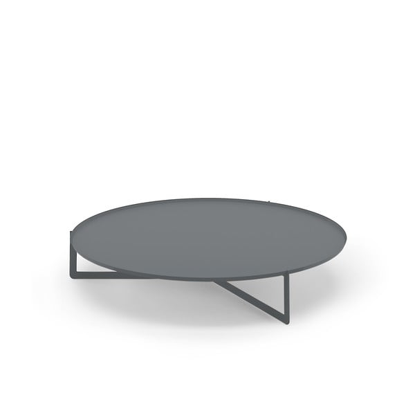 Šedý konferenční stolek MEME Design Round, Ø 120 cm