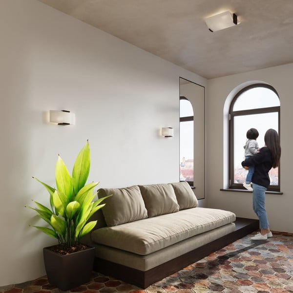 Бяла стенна лампа Eva – Sollux-image-3