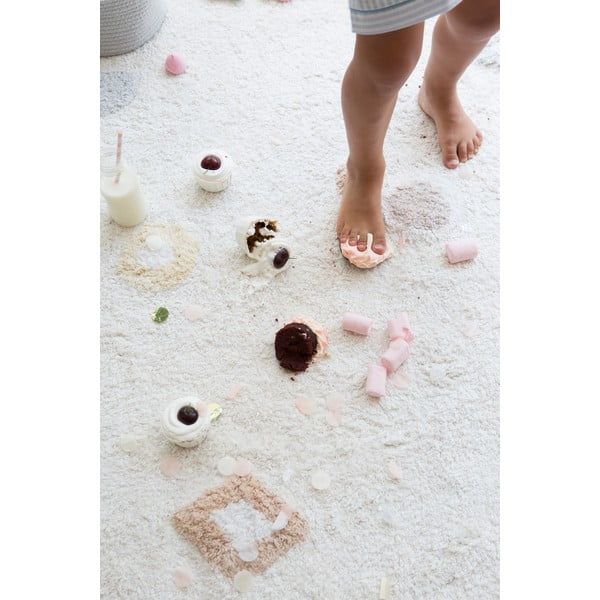 Кремав ръчно изработен памучен детски килим подходящ за пране 140x200 cm Kim – Lorena Canals-image-4