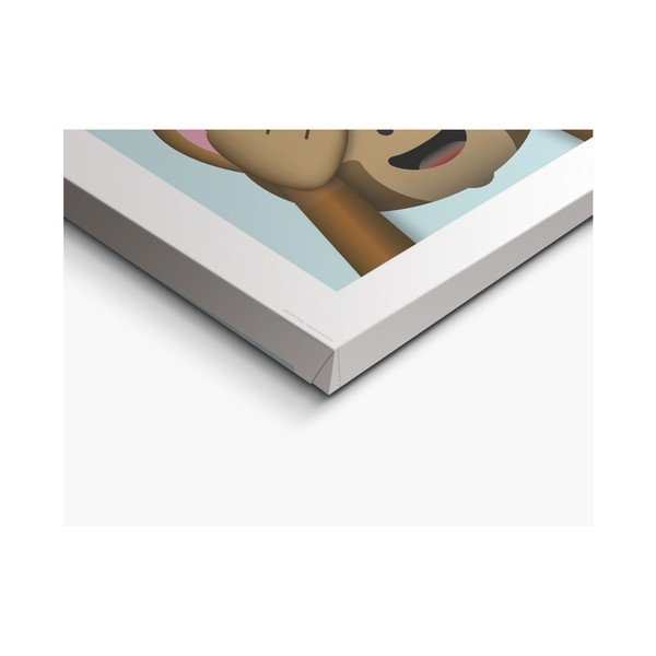 Изображението върху платно Емоджи маймуна, 30 x 90 cm - OrangeWallz-image-3