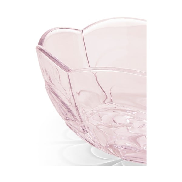 Светлорозова стъклена купа ø 23 cm Lily - Holmegaard-image-2