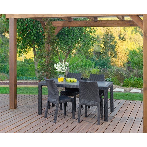 Градинска маса за хранене 94.5x160.5 cm Melody – Keter-image-1