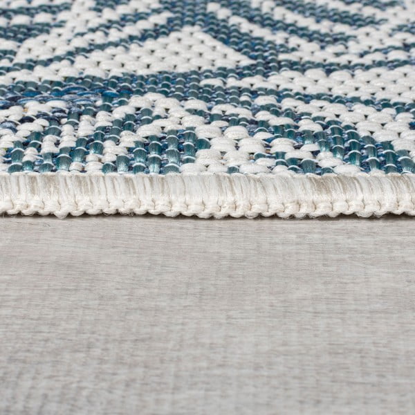 Зелено-син килим за открито и закрито 120x170 cm Bella Leaf – Flair Rugs-image-4