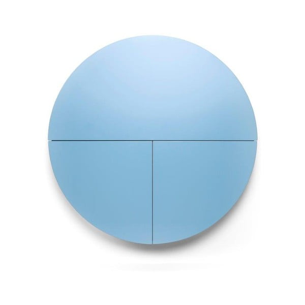 Синя и бяла мултифункционална маса за стена Pill - EMKO