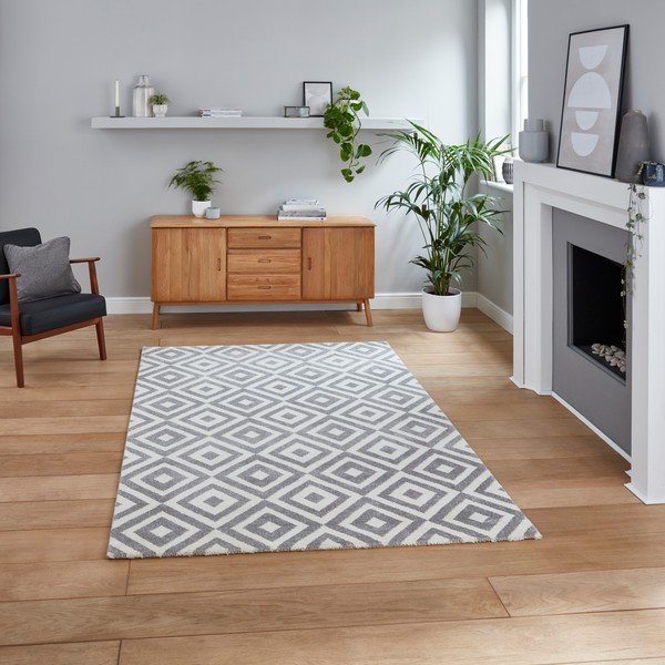 Сив килим Зарове, 160 x 220 cm Brooklyn - Think Rugs-image-1