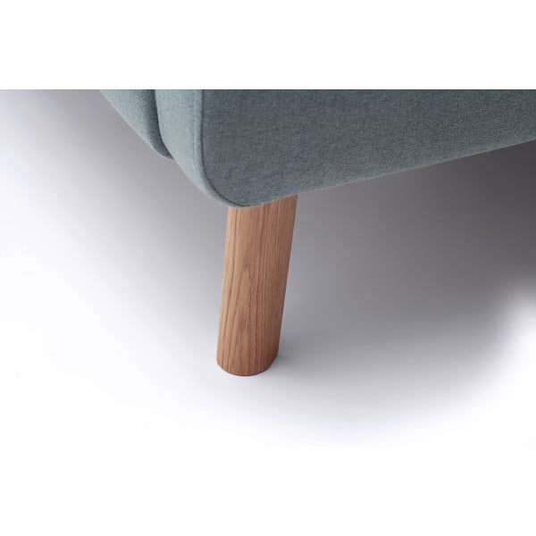 Сиво-синьо двойно легло 140x200 cm тапицирано с място за съхранение с включена подматрачна рамка Mattis – Meise Möbel-image-3